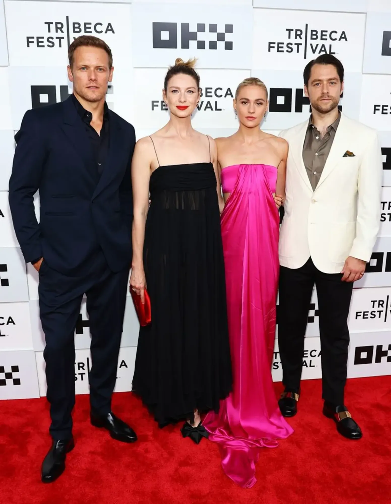 Caitríona Balfe — Red Carpet · Outlander Premiere, hair by Gareth Bromell