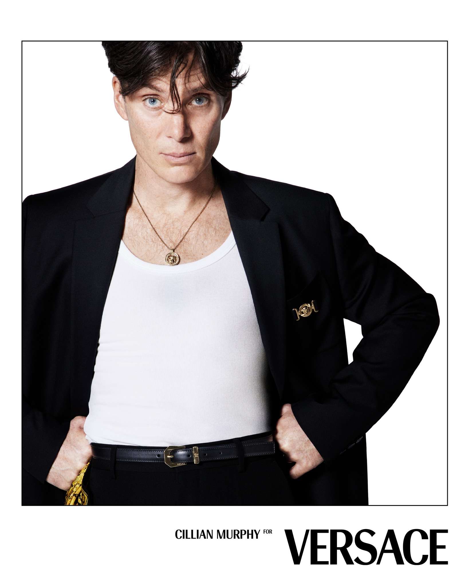 Cillian Murphy — Versace Icons, hair by Gareth Bromell