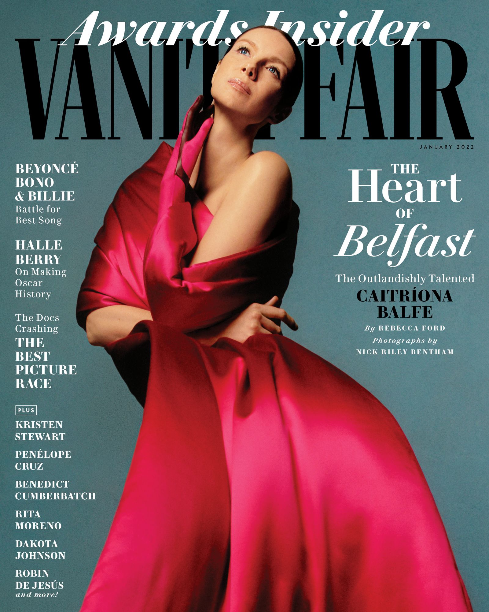 Caitríona Balfe — Vanity Fair, Awards Insider 2022, hair by Gareth Bromell
