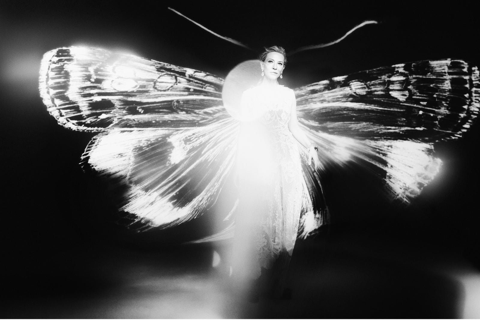Cate Blanchett · Es Devlin — Harper's Bazaar UK, November 2022, hair by Gareth Bromell