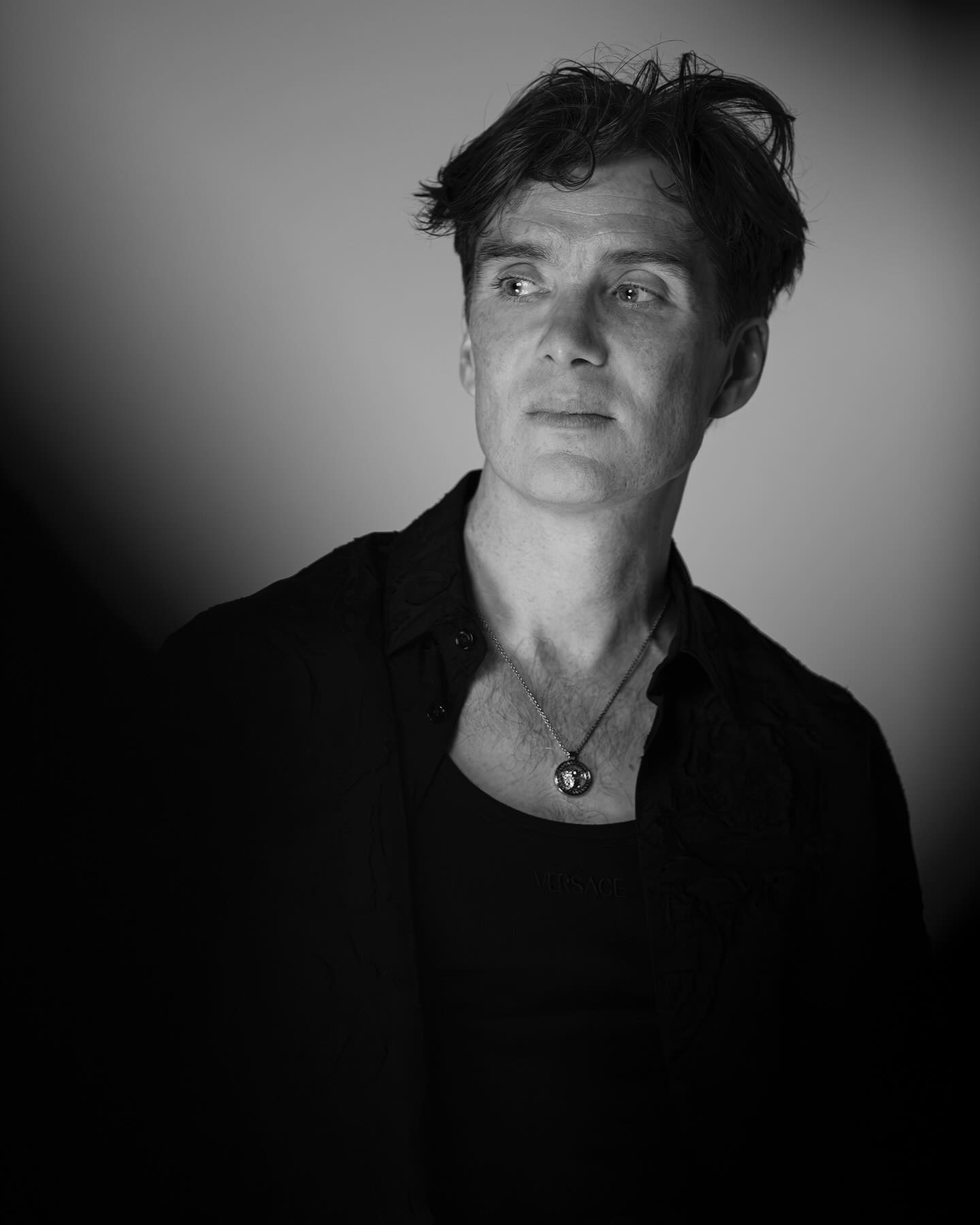 Cillian Murphy · Behind the scenes — Versace Icons, hair by Gareth Bromell