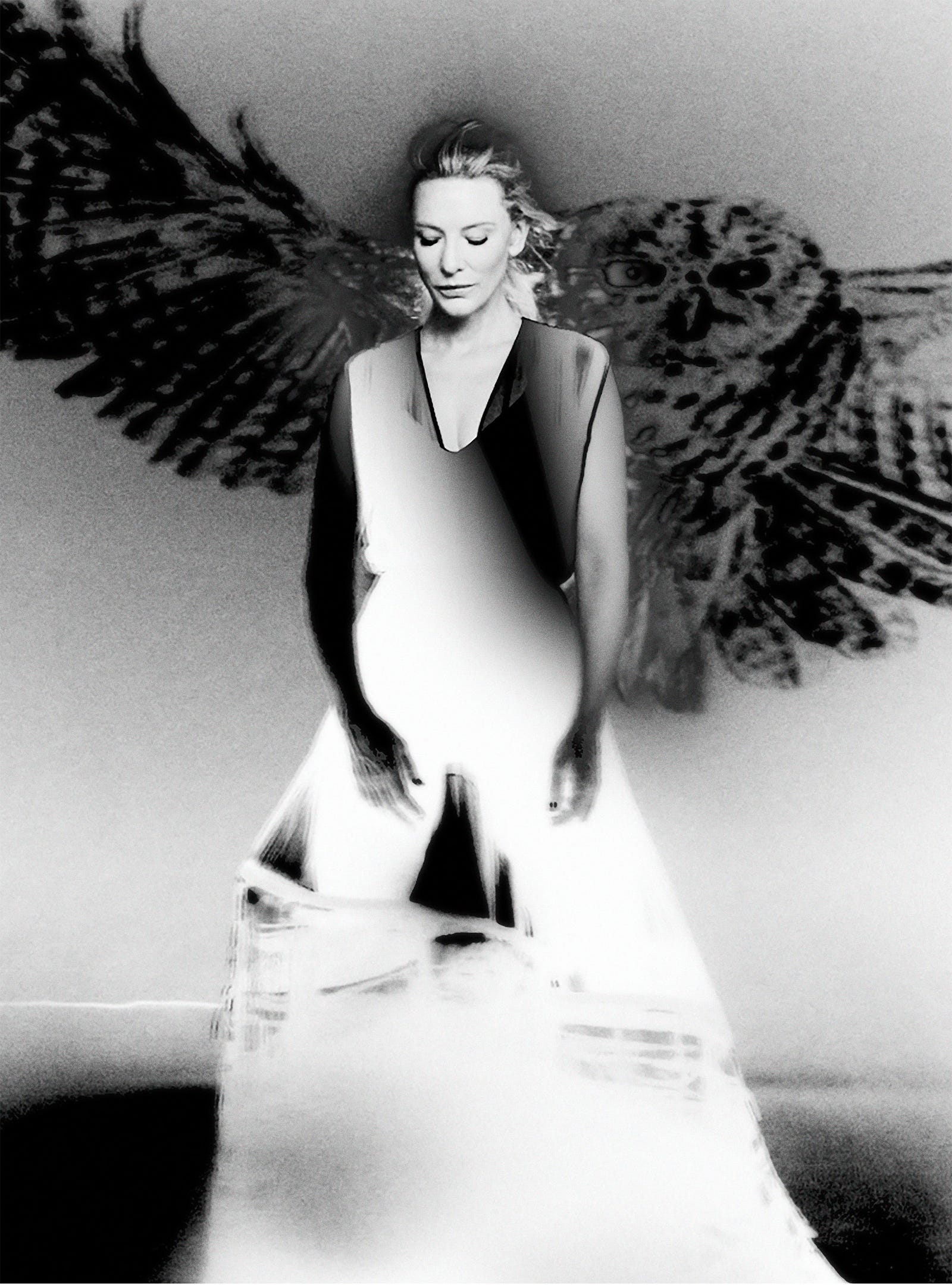 Cate Blanchett · Es Devlin — Harper's Bazaar UK, November 2022, hair by Gareth Bromell