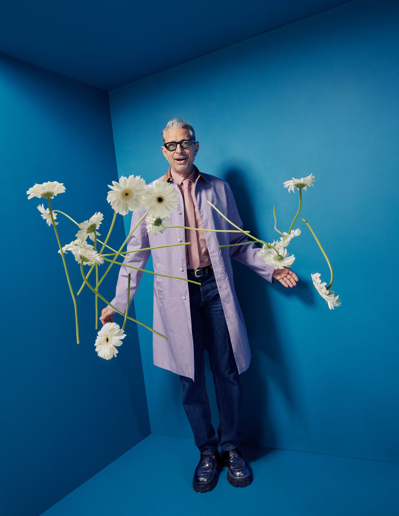 Jeff Goldblum — The Guardian, hair by Gareth Bromell
