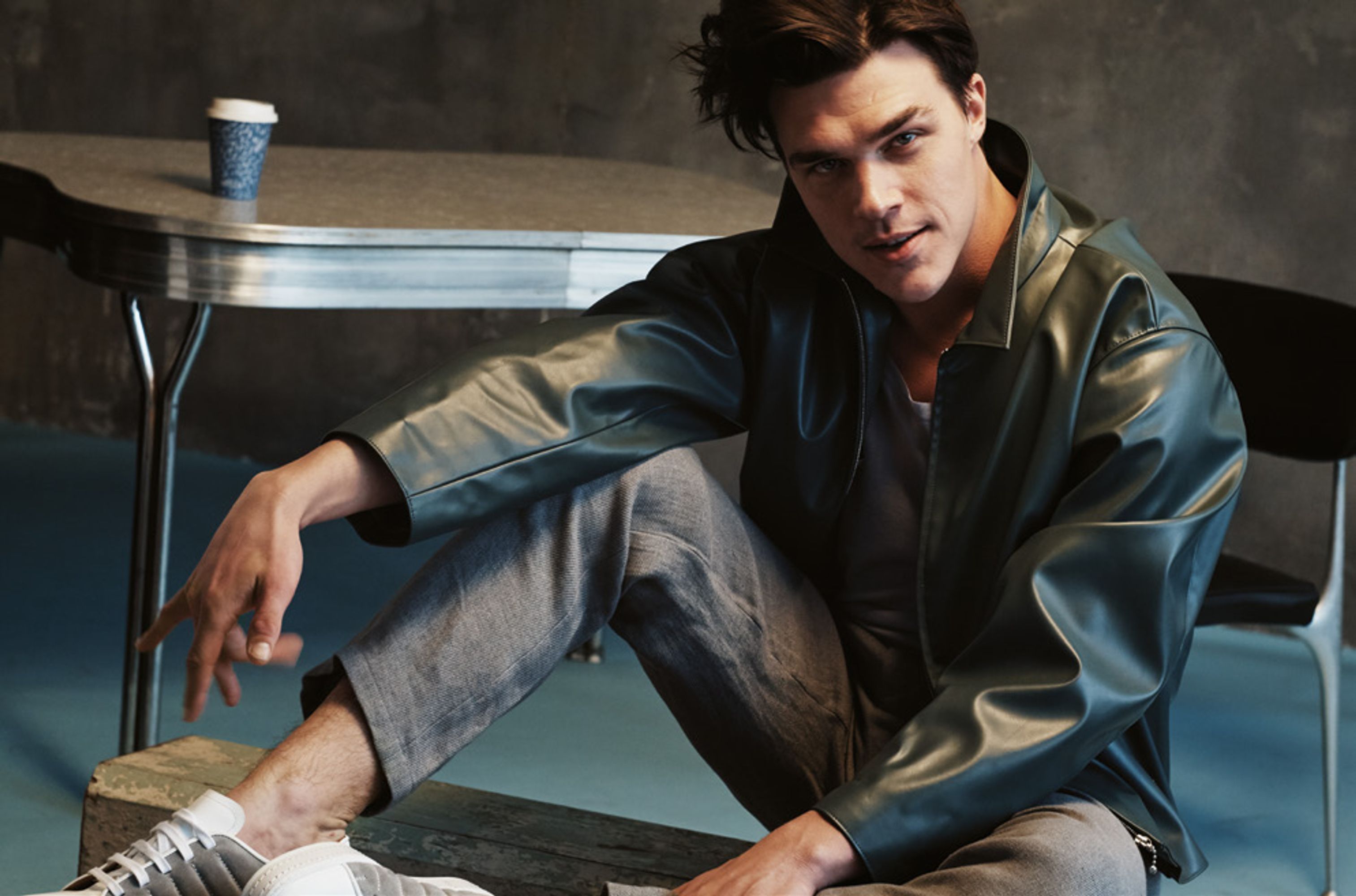 Finn Wittrock — Editorial, hair by Gareth Bromell
