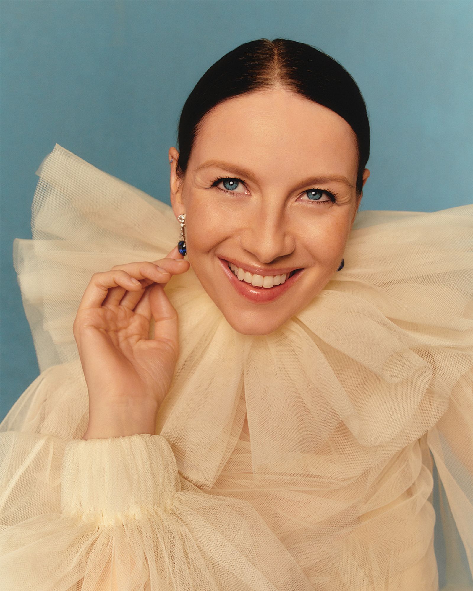 Caitríona Balfe — Vanity Fair, hair by Gareth Bromell